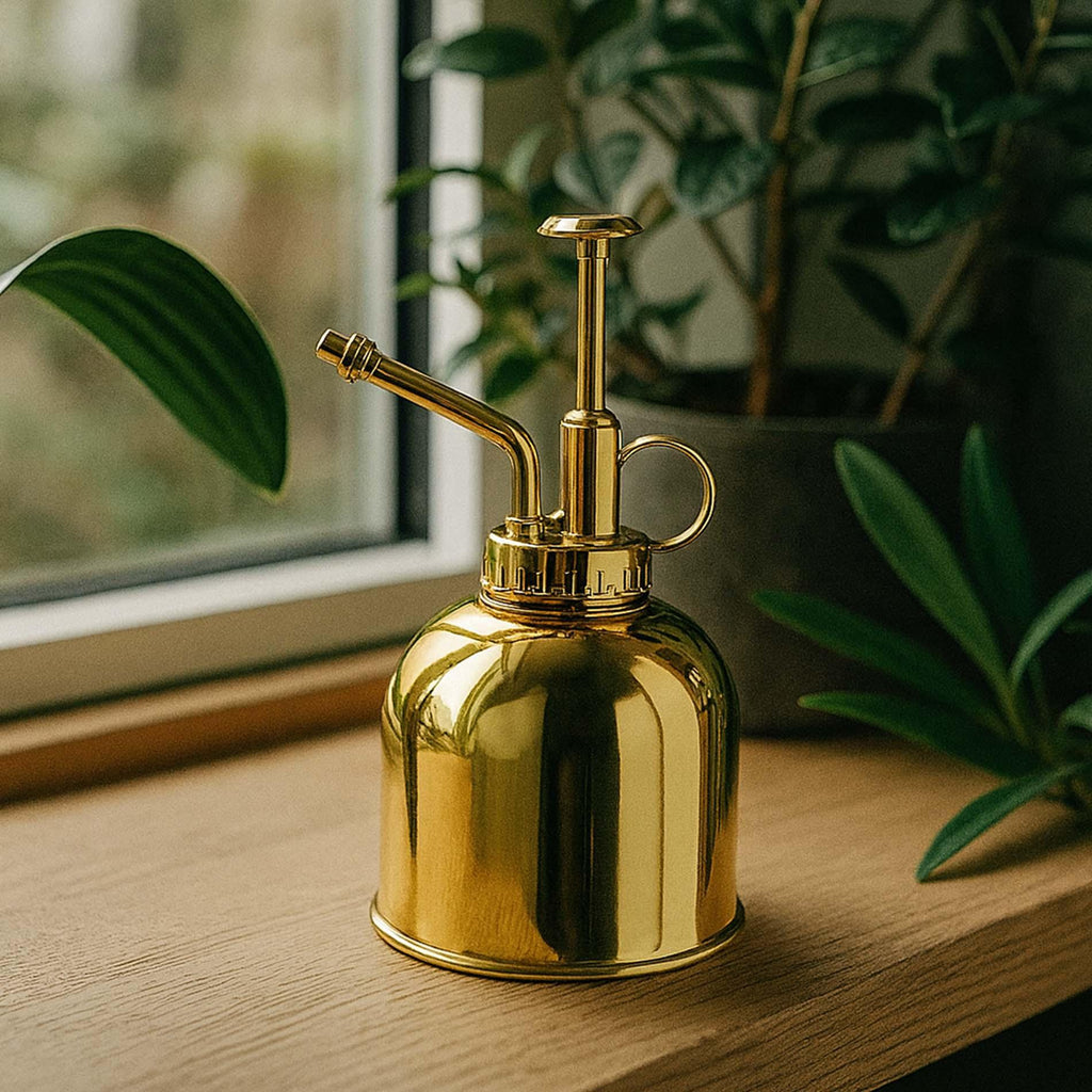 Stilvolle Pflanzenspritze aus Edelstahl – Gold, 300 ml